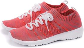 img 1 attached to EvinTer Lightweight Comfortable Athletic Sneakers