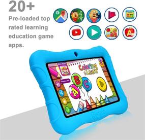 img 3 attached to 📚 Планшет Contixo Kids V9: 7-дюймовый HD с камерой, родительским контролем - Android 10, 32 ГБ, WiFi - Учебный планшет, утвержденный учителями для детей от 3 до 7 лет с защитным чехлом для детей - синий