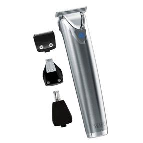 img 1 attached to Wahl 9818-5001 Stainless Steel Lithium Ion Men's Multi Purpose Beard Facial Trimmer and Total Body Groomer: Ultimate Grooming Companion for Men