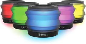 img 1 attached to 🔊 iHome iBT62B Portable Bluetooth Speaker - Collapsible, Color Changing, Speakerphone & Melody, Voice-Powered Music Assistant