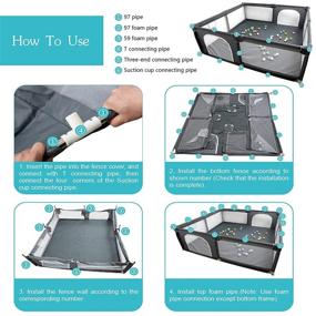 img 2 attached to Playpen Activity Anti Slip Toddlers Children