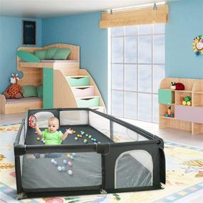 img 1 attached to Playpen Activity Anti Slip Toddlers Children