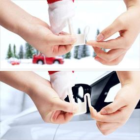 img 2 attached to 🎄 Enhance Your Holiday Spirit with Outgeek Christmas Car Decorations: Candy Cane Antler Nose Auto Decor Kit