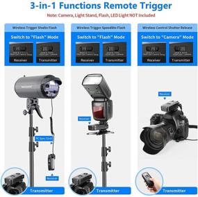 img 2 attached to Neewer FC-16 3-IN-1 2.4GHz Wireless Flash Trigger and Remote Shutter for Canon Rebel T3 XS T4i T3i T2i Xsi EOS 1100D Mark IV 1D Mark III 5D Mark III 5D Mark II 50D 40D