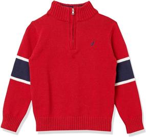 img 2 attached to 👕 Large Boys' Nautica Pullover Sweater – Boys' Clothing for Sweaters