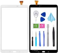 📱 t phael white touch screen digitizer for samsung galaxy tab a 10.1 - glass replacement parts with tools kit + adhesive - t580/t585 2016 compatible logo