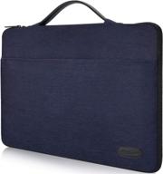 🔵 procase 12-12.9 inch sleeve case bag - surface pro x 2017/pro 7 6 4 3, macbook pro 13, ipad pro protective carrying cover handbag - darkblue логотип