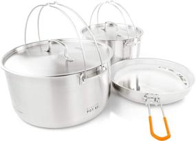 img 4 attached to GSI Outdoors Glacier Stainless Cookware