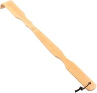 🎋 renook bamboo back scratcher - thicker, extended self-treatment itching artifact for adults, men, and women - polished wooden backscratchers logo