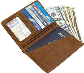 img 2 attached to Дорожный кошелек с обложкой для паспорта с блокировкой