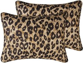 img 1 attached to VCNY Home Cheetah Quilt Bedding