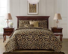 img 3 attached to VCNY Home Cheetah Quilt Bedding