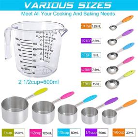 img 3 attached to Measuring Stackable Stainless Transparent Parent Child