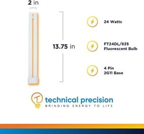 img 3 attached to 💡 Technical Precision 24W Ottlite Truecolor Bulb Replacement - T5 Double Tube CFL Lamp - 2G11 Base - 3500K Cool White - 1 Pack