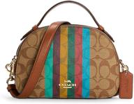 coach serena satchel signature cross women's handbags & wallets for satchels logo