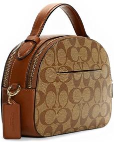 img 3 attached to Coach Serena Satchel Signature Cross Women's Handbags & Wallets for Satchels