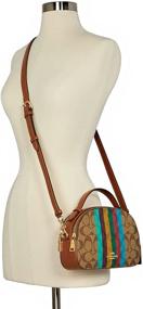 img 1 attached to Coach Serena Satchel Signature Cross Women's Handbags & Wallets for Satchels