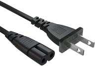 🔌 ul listed 2-штырьковый сетевой кабель длиной 6 футов для tcl roku smart led lcd hd tv логотип