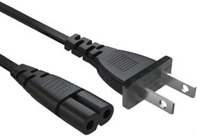 img 3 attached to 🔌 UL Listed 2-штырьковый сетевой кабель длиной 6 футов для TCL Roku Smart LED LCD HD TV