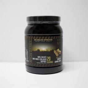 img 4 attached to 🍫 Chocolate Caramel Cookie Fast Absorbing Whey Isolate Protein Powder - 25g Whey Protein Isolate with 10g Multi Collagen Support - Premium Chocolate Flavor for Men and Women