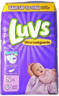 👶 luvs newborn ultra leakguards diapers, 40 count" - "luvs newborn ultra leakguards diapers, 40 count logo