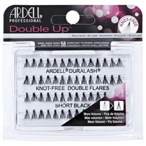 img 2 attached to 🌱 3-Pack of Ardell Double Individuals Knot-Free Double Flares in Short Black