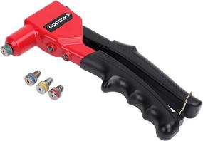 img 1 attached to 🔴 Efficient and Durable Arrow RT188M One Hand Rivet Tool in Striking Red/Black Finish