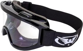 img 4 attached to Windshield Padded Goggles: Clear Lenses, Anti-Fog Coating, ANSI Z87.1 Safety Standards