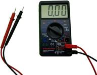 high-performance large-screen digital multimeter - voltage resistances currents transistors (hfe) square wave output diode & audible continuity tester with buzzer logo