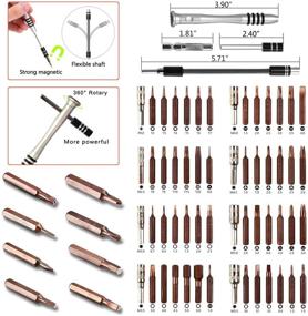 img 2 attached to GANGZHIBAO 90pcs Professional Electronics Repair Tool Kit - Precision Screwdriver Set Magnetic for Opening, Repairing, and Prying Cell Phones, Apple iPhones, Computers, Laptops, Tablets, iPads, MacBooks - Includes Portable Bag for Convenient Storage