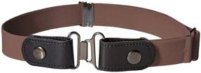 img 3 attached to 👖 Invisible Stretch Belt for Jeans/Pants by Bugle with Bonus Interlocking Buckle