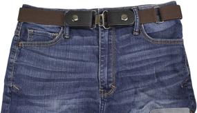 img 1 attached to 👖 Invisible Stretch Belt for Jeans/Pants by Bugle with Bonus Interlocking Buckle