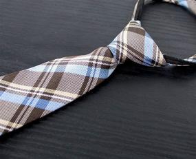 img 3 attached to 👔 Stylish Spring Notion Tartan Plaid Zipper Boys' Neckties for a Polished Look