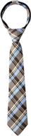 👔 stylish spring notion tartan plaid zipper boys' neckties for a polished look logo