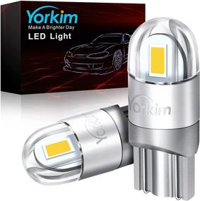 img 4 attached to Yorkim 194 LED Bulbs 6000K White T10 Interior Lights for Car 168 2825 W5W 192 LED Replacement Bulbs for Dome Map Door Courtesy Trunk License Plate Lights, Pack of 2 - Enhanced SEO