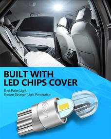 img 2 attached to Yorkim 194 LED Bulbs 6000K White T10 Interior Lights for Car 168 2825 W5W 192 LED Replacement Bulbs for Dome Map Door Courtesy Trunk License Plate Lights, Pack of 2 - Enhanced SEO