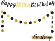 laskyer 100th birthday decoration set logo