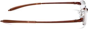 img 2 attached to 👓 Visualites #5 Brown Frame Clear Lens Reading Glasses, Strength 1.75