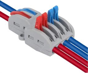 img 1 attached to 🔌 Tatoko 10PCS Mini Fast Wire Connector: Universal Wiring Cable Connector Speedy Splice Terminal Block (2 in 4 out)