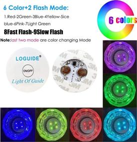 img 1 attached to 🥃 LOGUDIE LED Coaster Set - 12 Pack Light Up Coasters with RGB LED Bottle Lights for Drinks