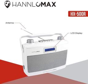 img 1 attached to Перевод на русский язык названия товара: "Портативное радио HANNLOMAX HX-500R с AM/FM, Bluetooth, USB-портом для воспроизведения MP3, Aux-входом и двумя источниками питания AC/DC (белый)".