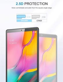 img 1 attached to 🔒 Premium [3 Pack] SPARIN Galaxy Tab A 10.1 2019 Screen Protector - 9H Hardness Tempered Glass - Easy Installation - High Definition Clarity