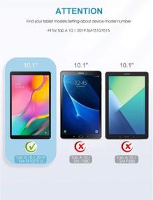 img 3 attached to 🔒 Premium [3 Pack] SPARIN Galaxy Tab A 10.1 2019 Screen Protector - 9H Hardness Tempered Glass - Easy Installation - High Definition Clarity