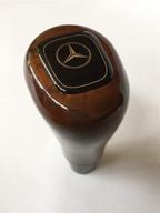 🔴 premium wood shift knob for w163 ml320 ml420 ml55 w210 w202 w203 models - manual and automatic transmission logo