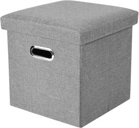img 4 attached to ANMINY Foldable Storage Ottoman Removable Furniture for Accent Furniture