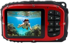 img 1 attached to Высококачественная цифровая камера Coleman 12.0 МП водонепроницаемая (красная) - отлично подходит для фотографий и видео!