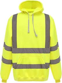 img 4 attached to Wefeyuv Visibility Reflective Sweatshirts Pullovrer Occupational Health & Safety Products and Personal Protective Equipment