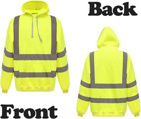 img 2 attached to Wefeyuv Visibility Reflective Sweatshirts Pullovrer Occupational Health & Safety Products and Personal Protective Equipment