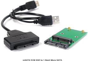 img 2 attached to 💻 Enhanced Makerfire Mini PCIe mSATA 5CM SSD Converter Card - USB & Micro SATA Adapter