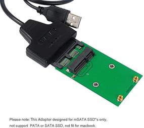 img 3 attached to 💻 Enhanced Makerfire Mini PCIe mSATA 5CM SSD Converter Card - USB & Micro SATA Adapter